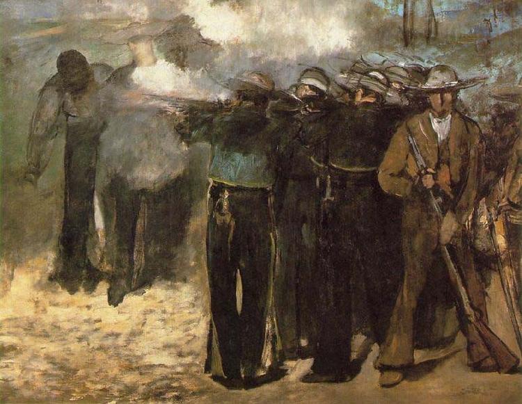 Edouard Manet The Execution of Emperor Maximilian, oil painting picture